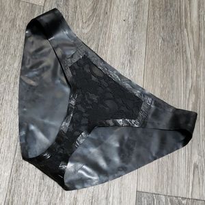 Latex and Lace Full Back Bottoms Panty